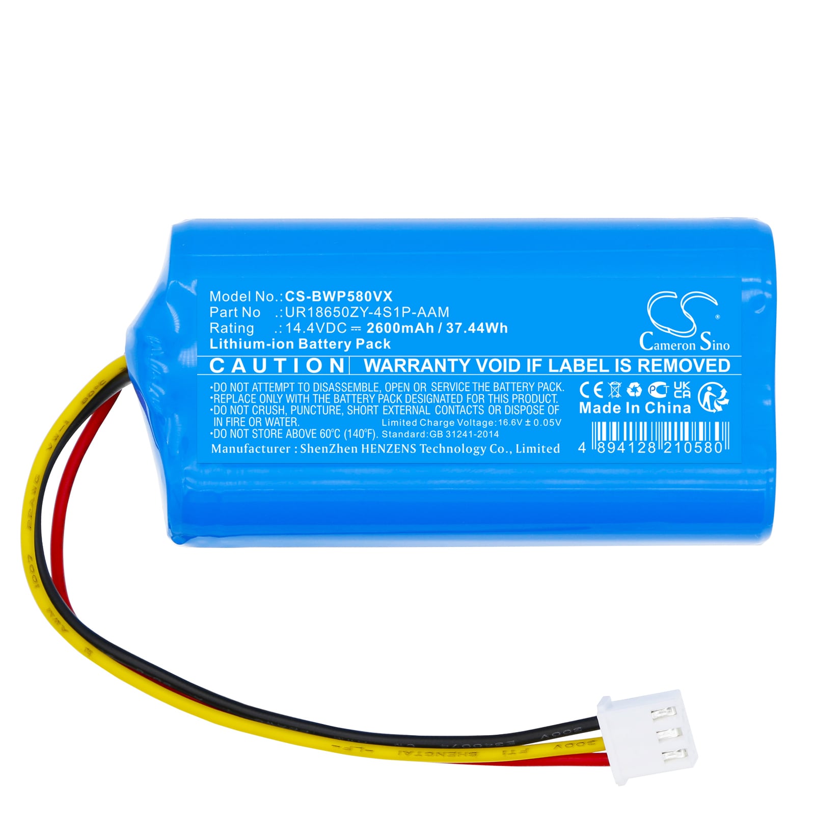 Batteri till Vakuum för Bobsweep WVP58021, Bob PetHair Slam, Bob PetHair Vision m.fl.