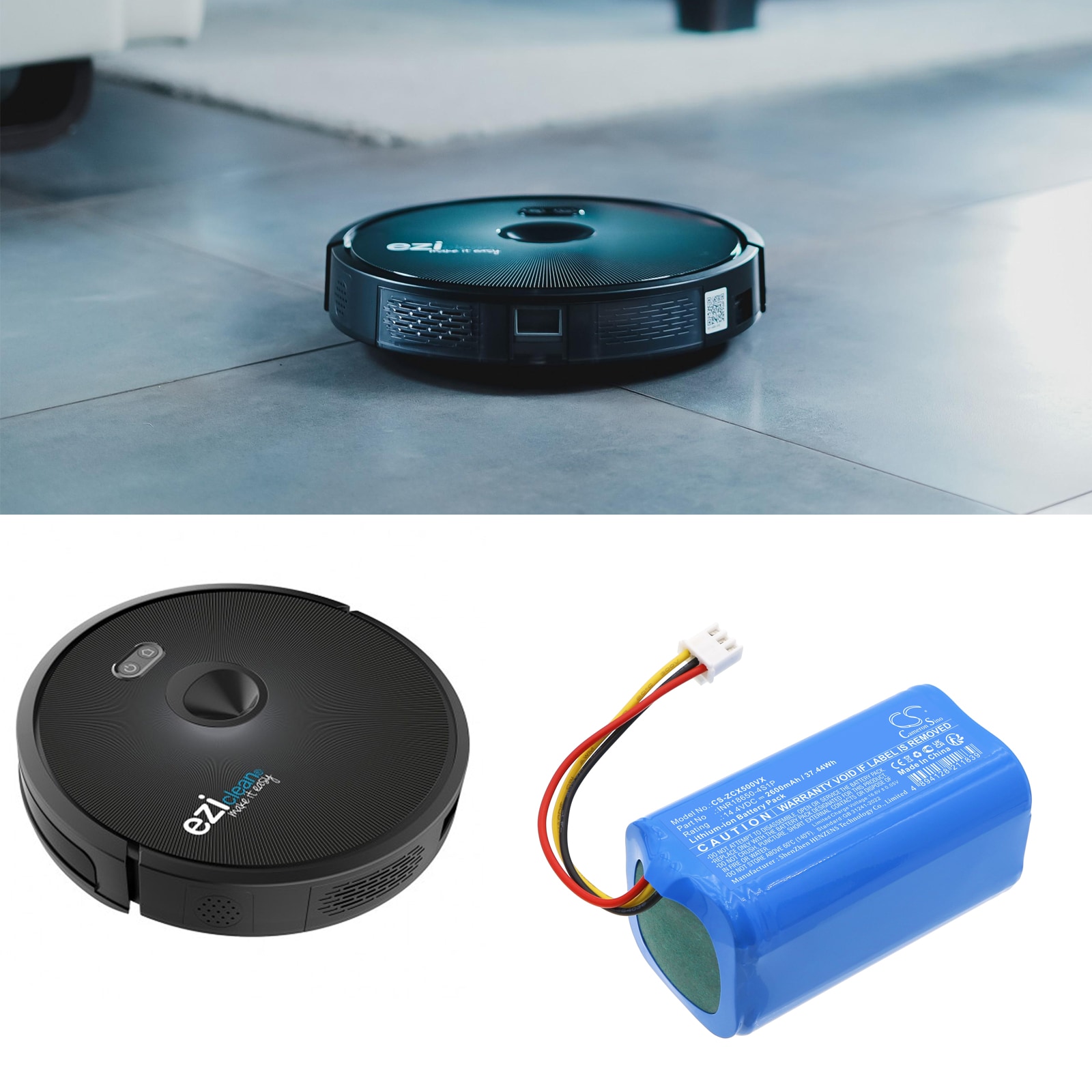 Batteri till Vakuum för EZIclean Aqua connect S200, Aqua connect S250 m.fl.