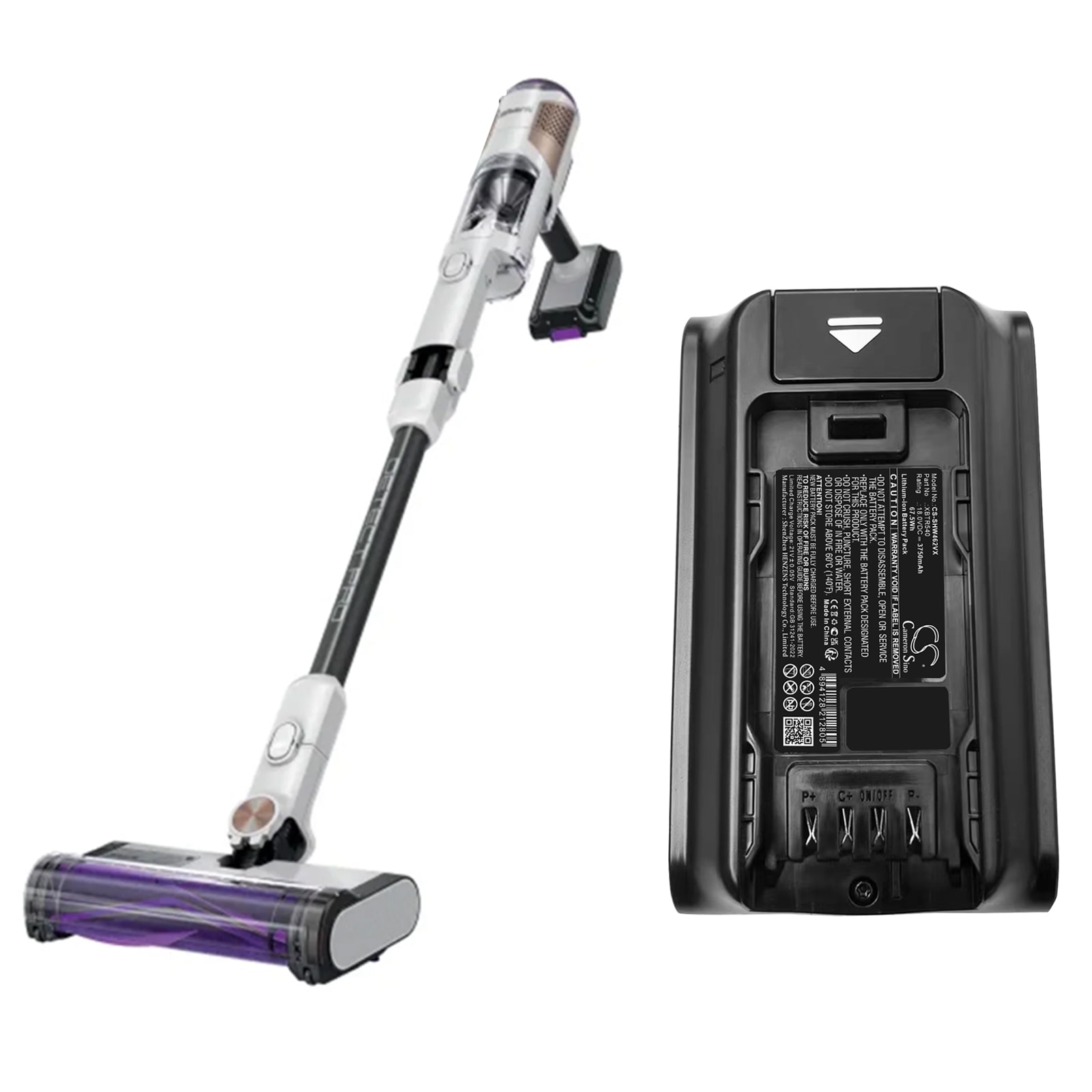 Batteri till Vakuum för Shark IW4624, IW4625