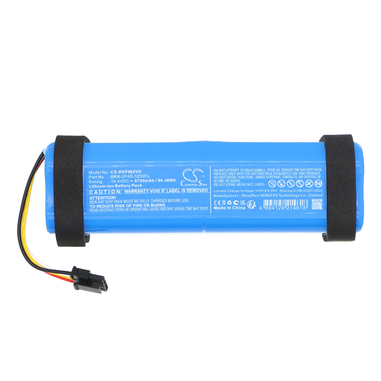 Batteri till Vakuum för Roborock A8600RR, P10 Pro, Q5 Pro m.fl.