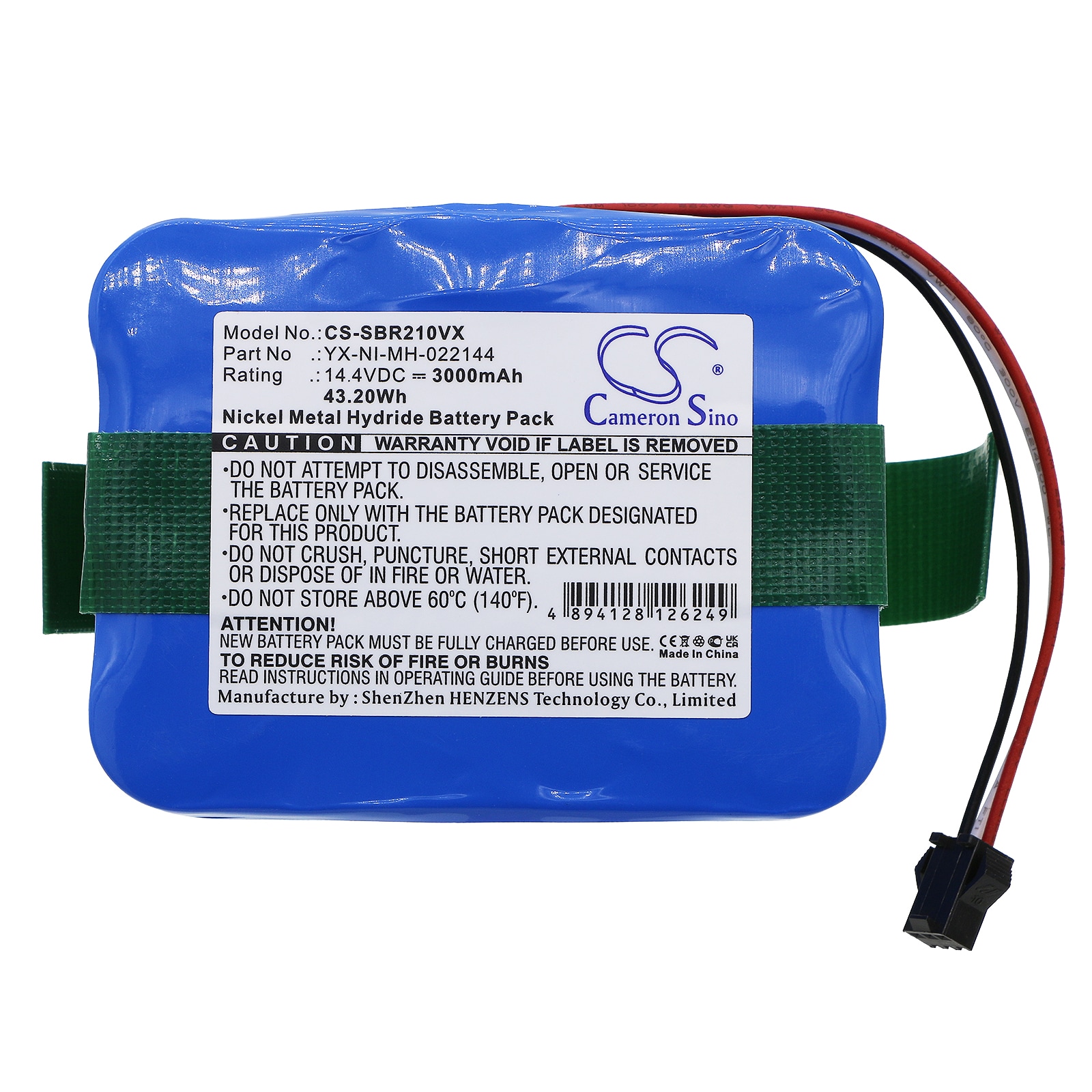 Batteri till Vakuum för Vileda XR210, XR510, KV8