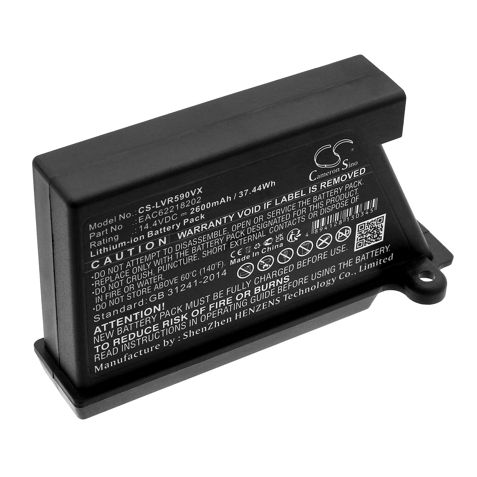Batteri till Vakuum för LG VR34406LV, VR34408LV, VR5902LVM m.fl.