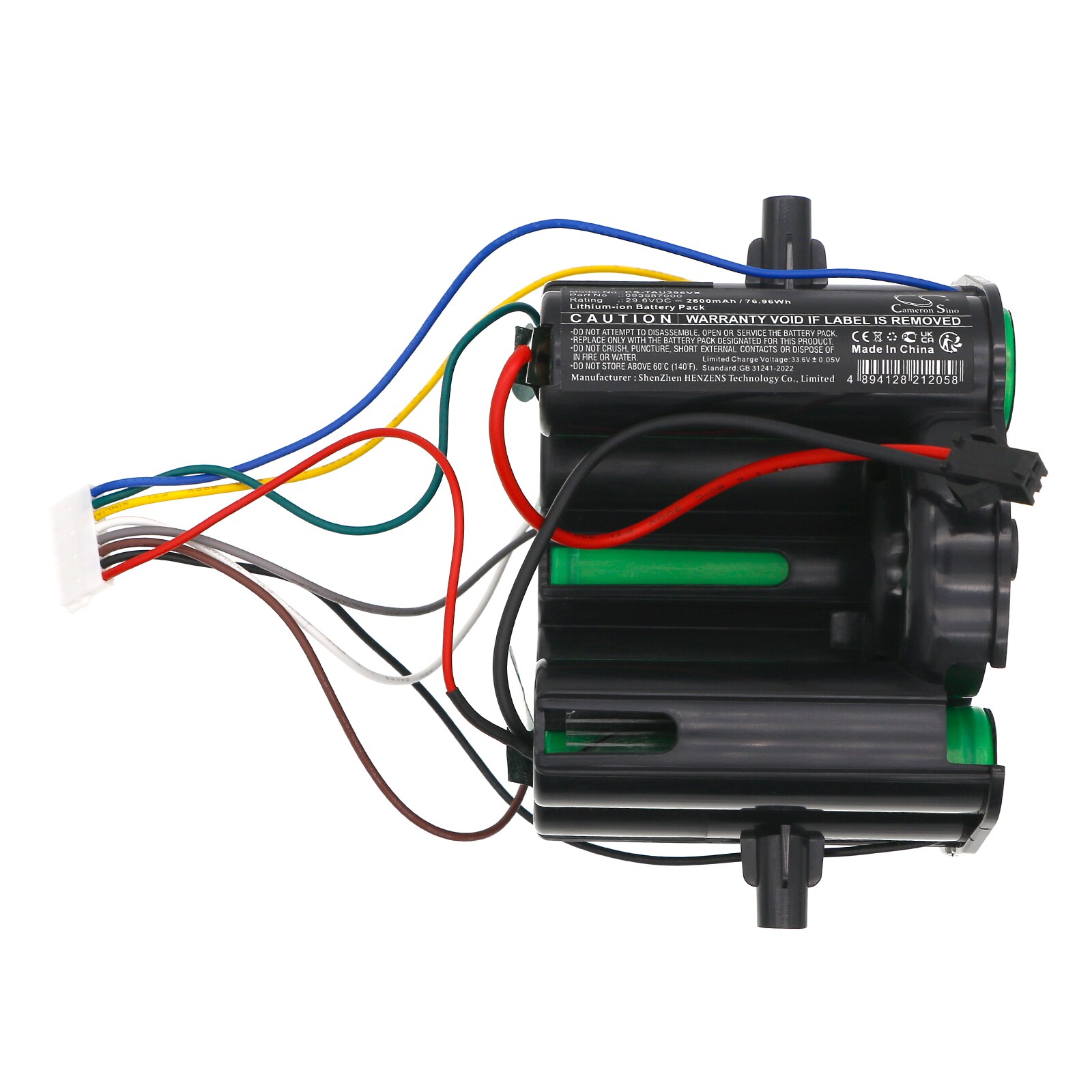 Batteri till Vakuum för Taurus 948178, Crossback 29.6