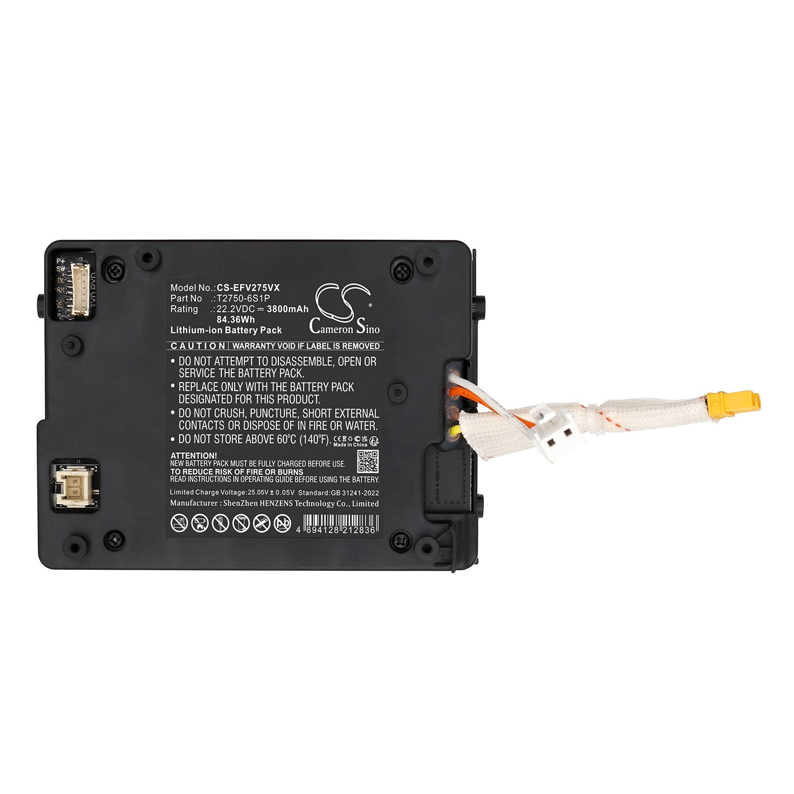 Batteri till Vakuum för Eufy Mach V1 T2750 Wet & Dry, T2750G11