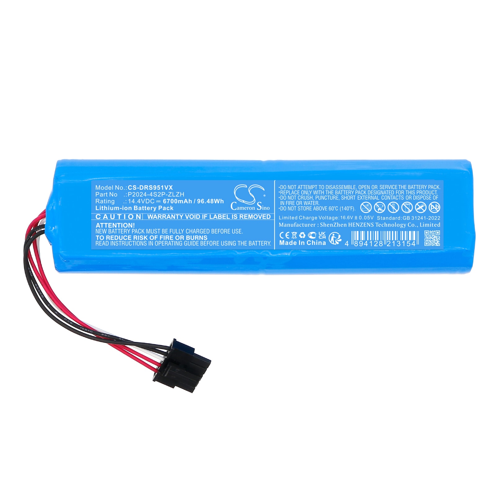 Batteri till Vakuum för Dreame RLS95HE, S30 Pro Ultra, S40 m.fl.