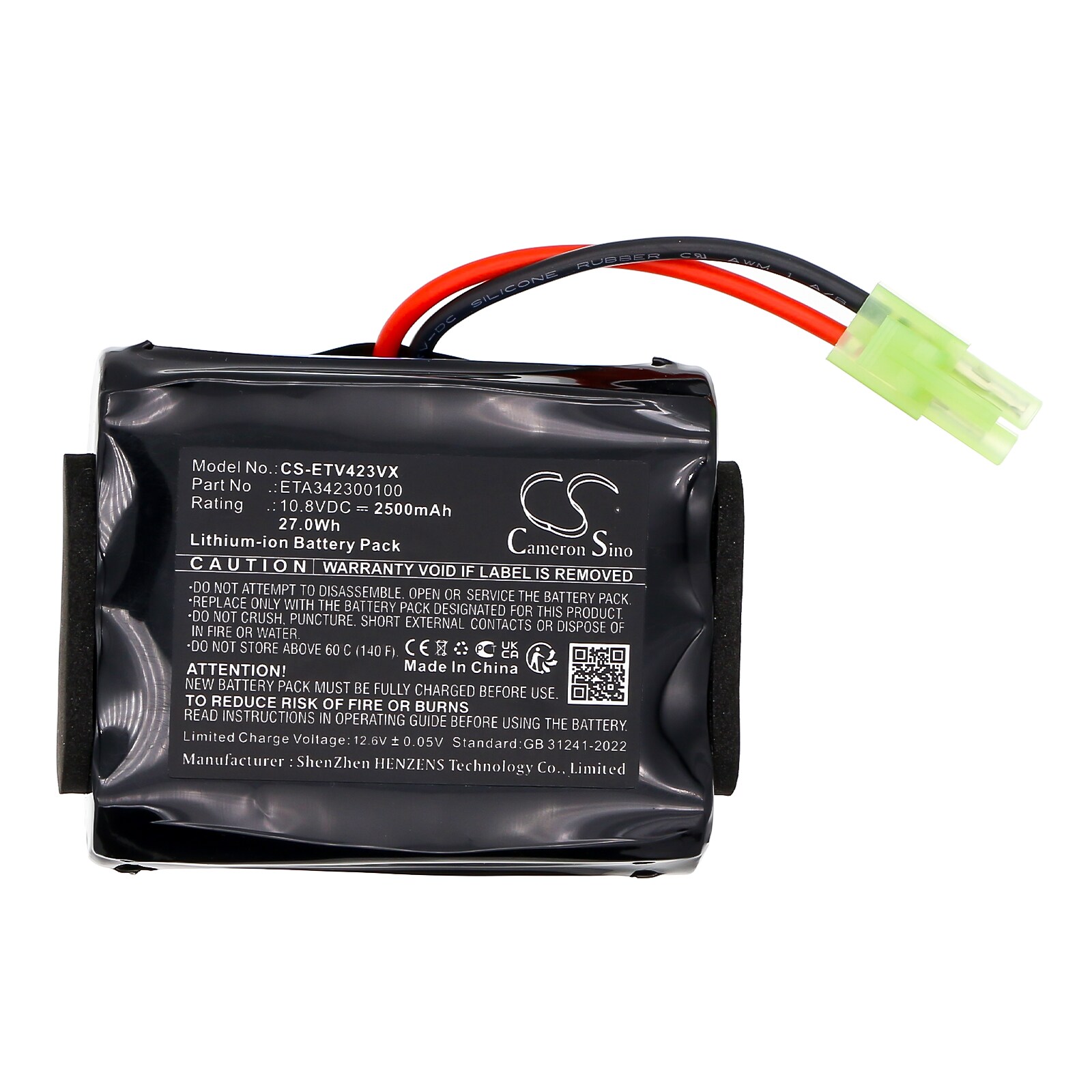 Batteri till Vakuum för ETA 3423 Verto II, ETA342390000