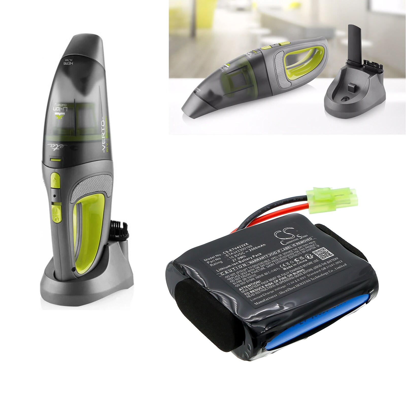 Batteri till Vakuum för ETA 3423 Verto II, ETA342390000