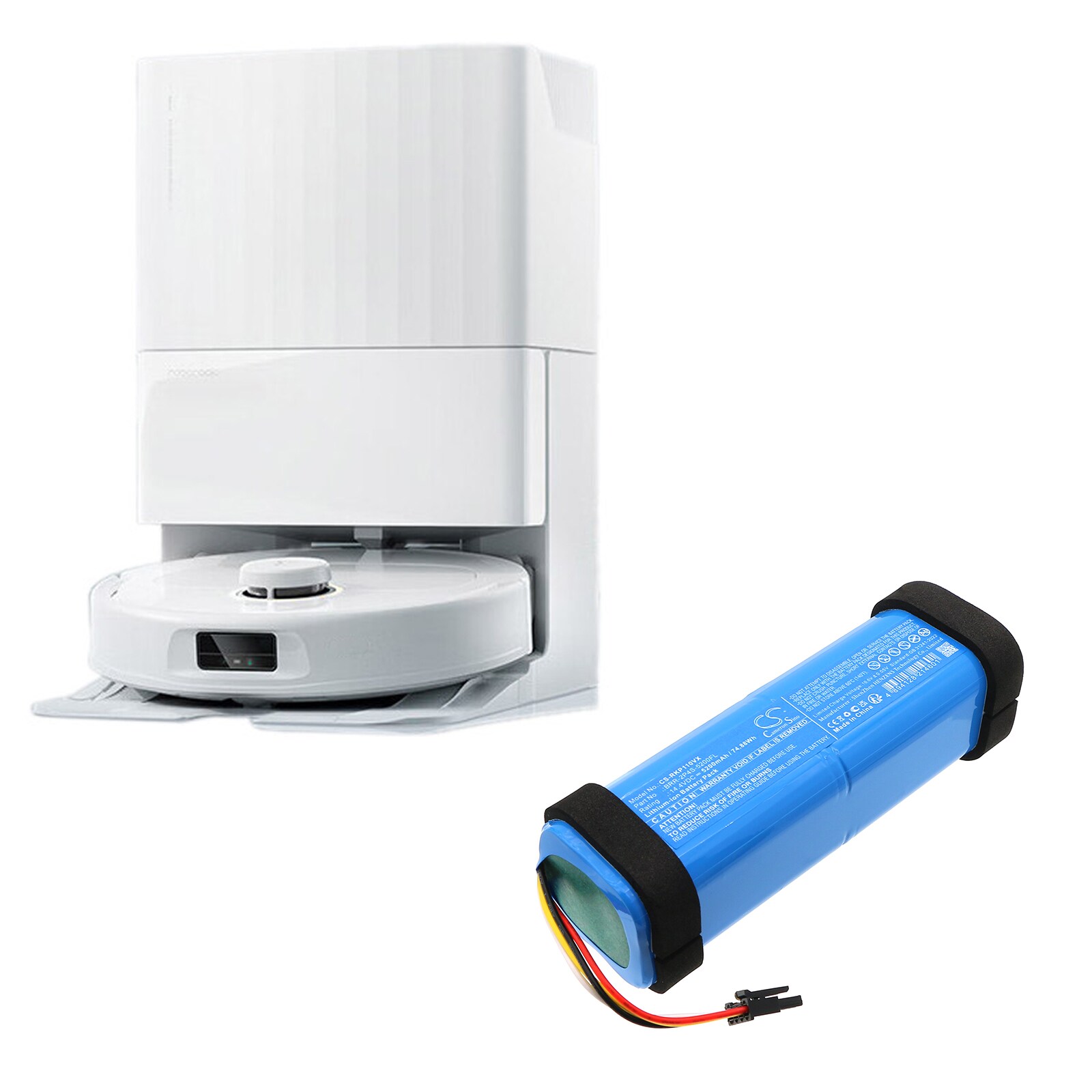 Batteri till Vakuum för Roborock A8600RR, P10 Pro, Q5 Pro m.fl.