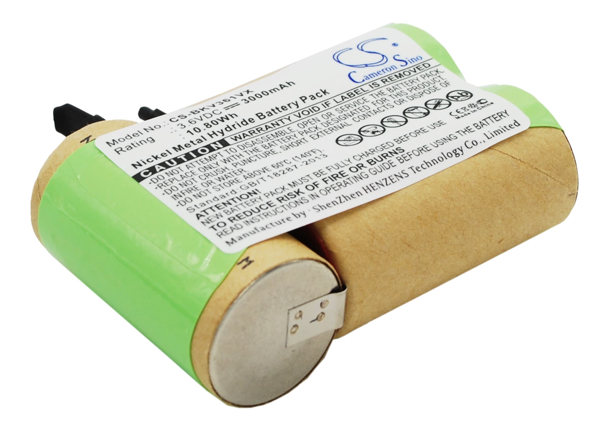 Batteri till Vakuum för Black&Decker V3610, V3600, V3610V m.fl.