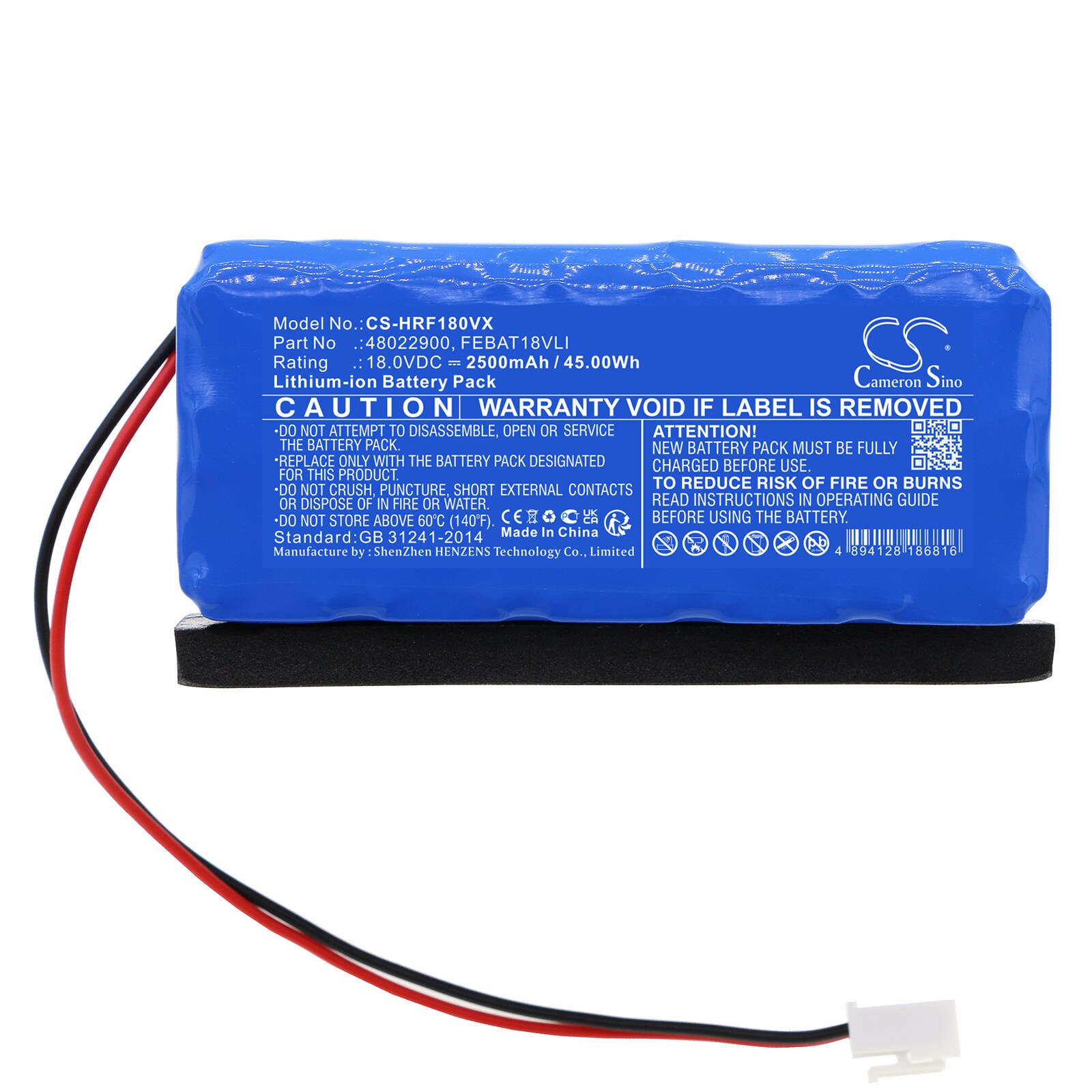 Batteri till Vakuum för Hoover FE18ALi, FE18ALI 011