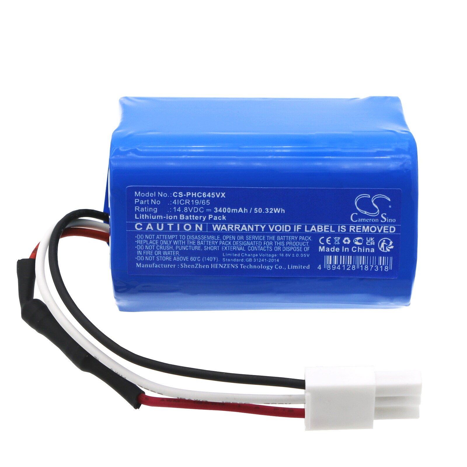 Batteri till Vakuum för Philips PowerPro Aqua FC6400, FC6400/01, FC6401/01 m.fl.