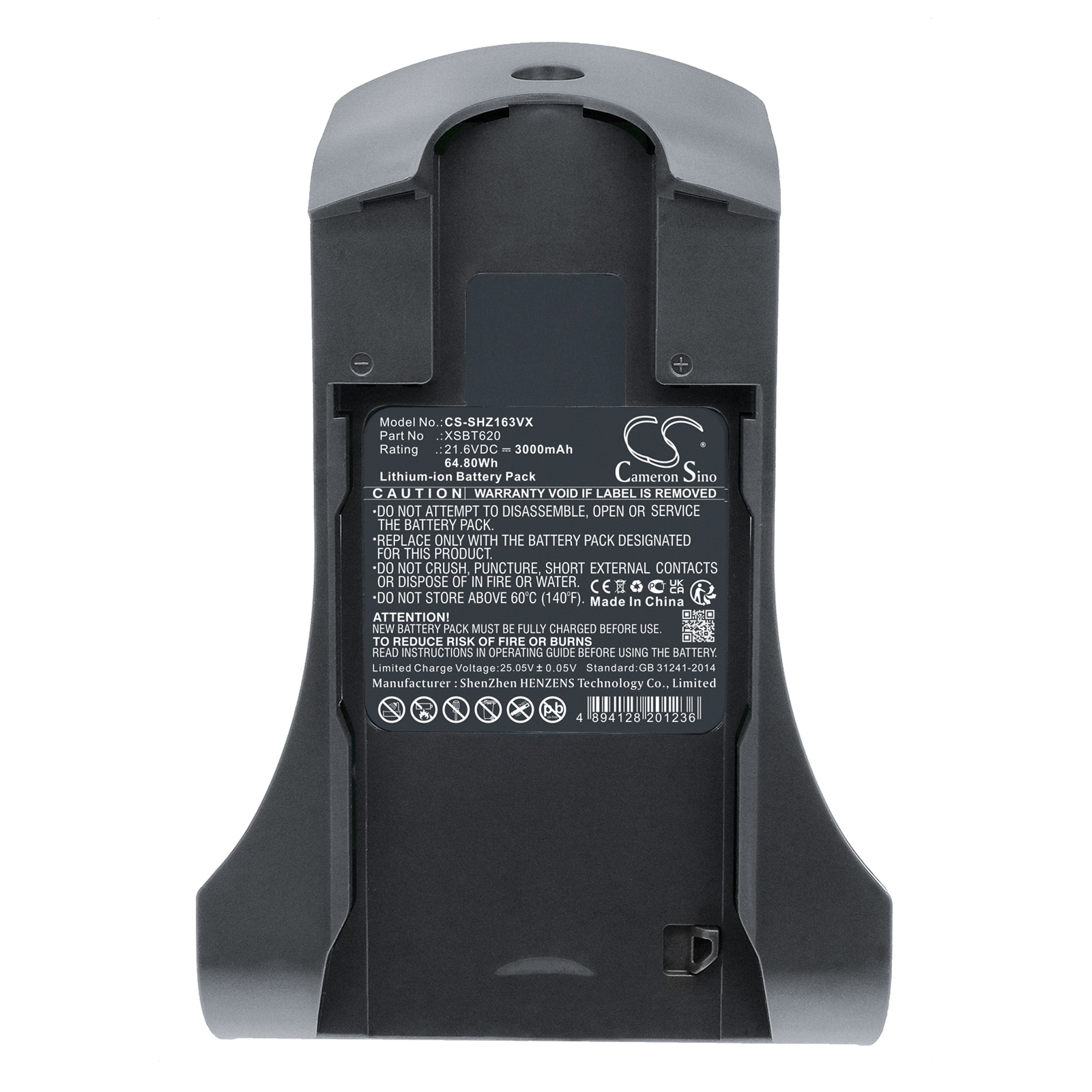 Batteri till Vakuum för Shark IZ162H, IZ162HC, IZ163 m.fl.