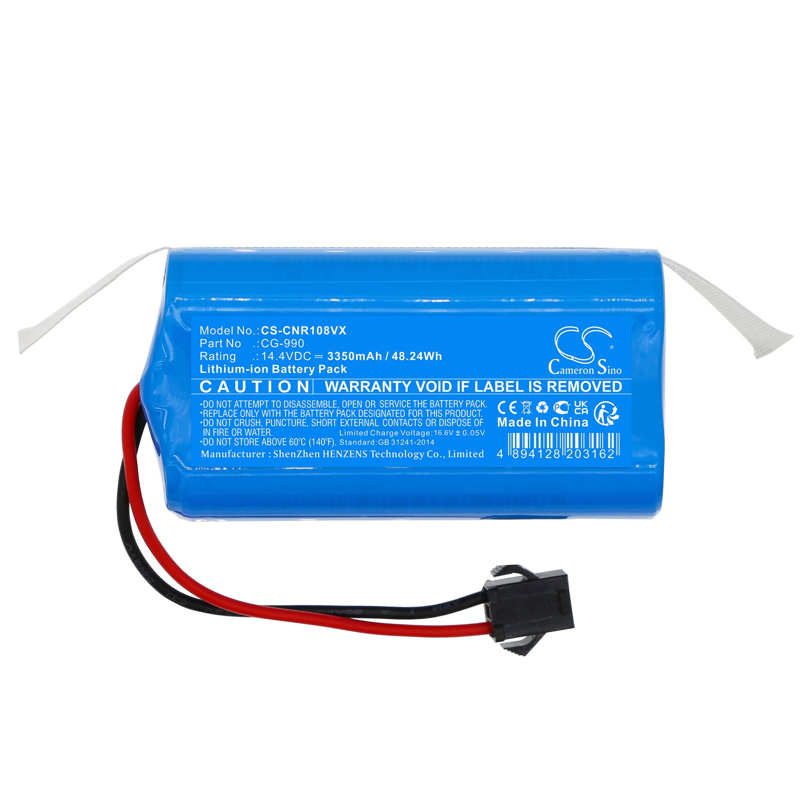 Batteri till Vakuum för Infiniton Cleaner 1080, Cleaner 720, Cleaner 1020