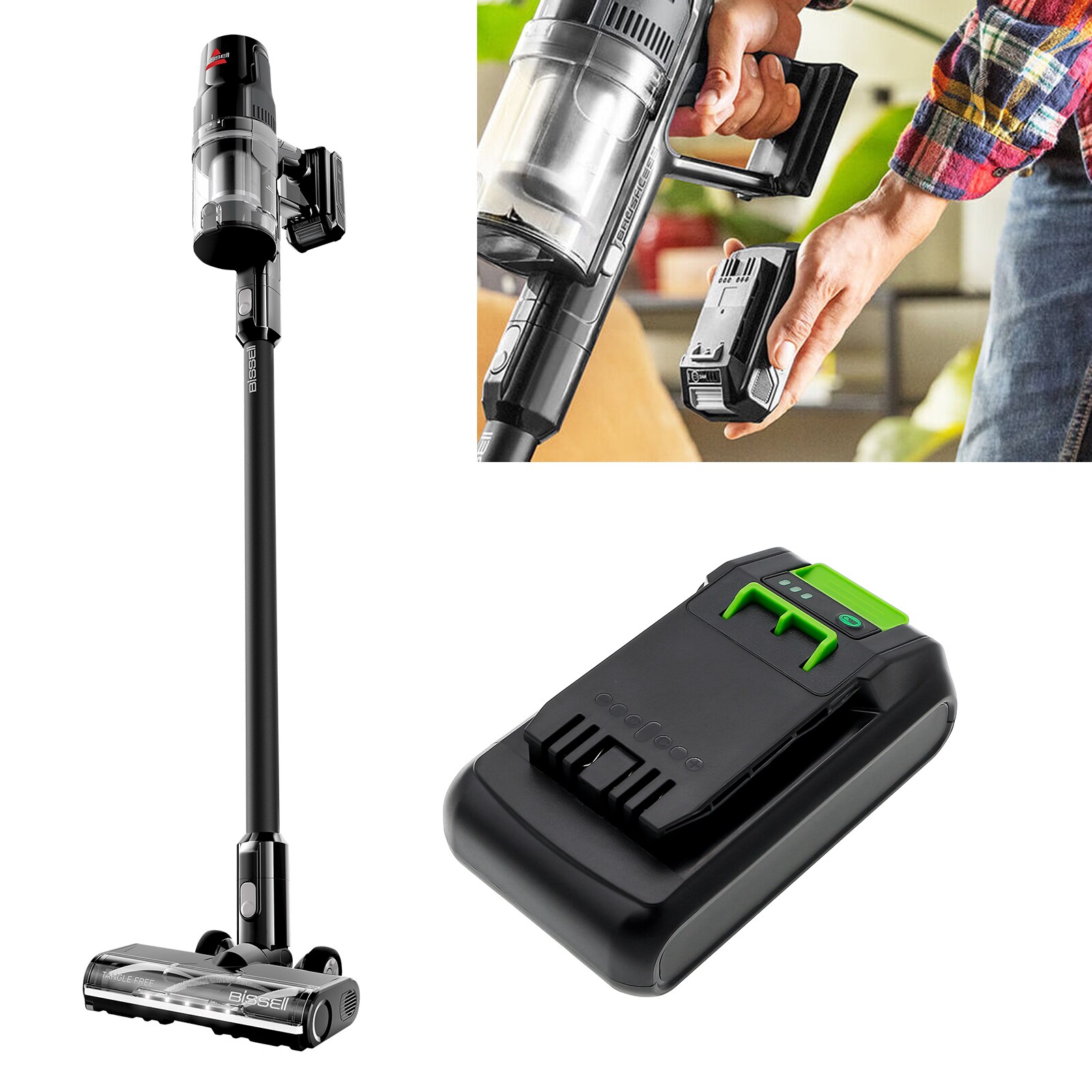 Batteri till Vakuum för Bissell 3789, 3797W, Cleanview XR Stick Vacuum m.fl.