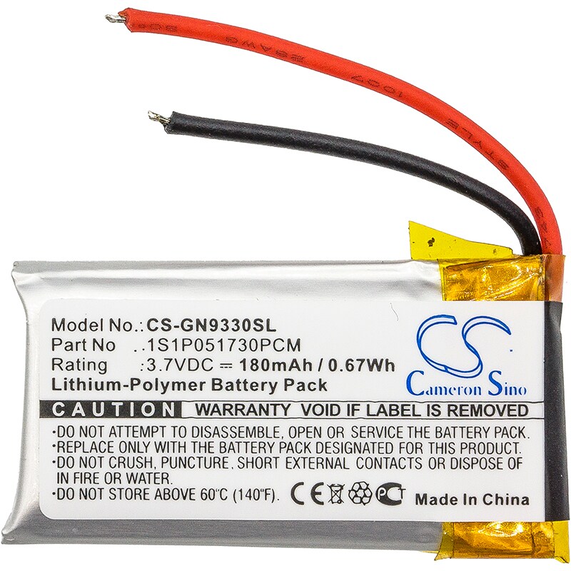 Batteri till Trådlöst headset för GN Netcom 9330, GN9330