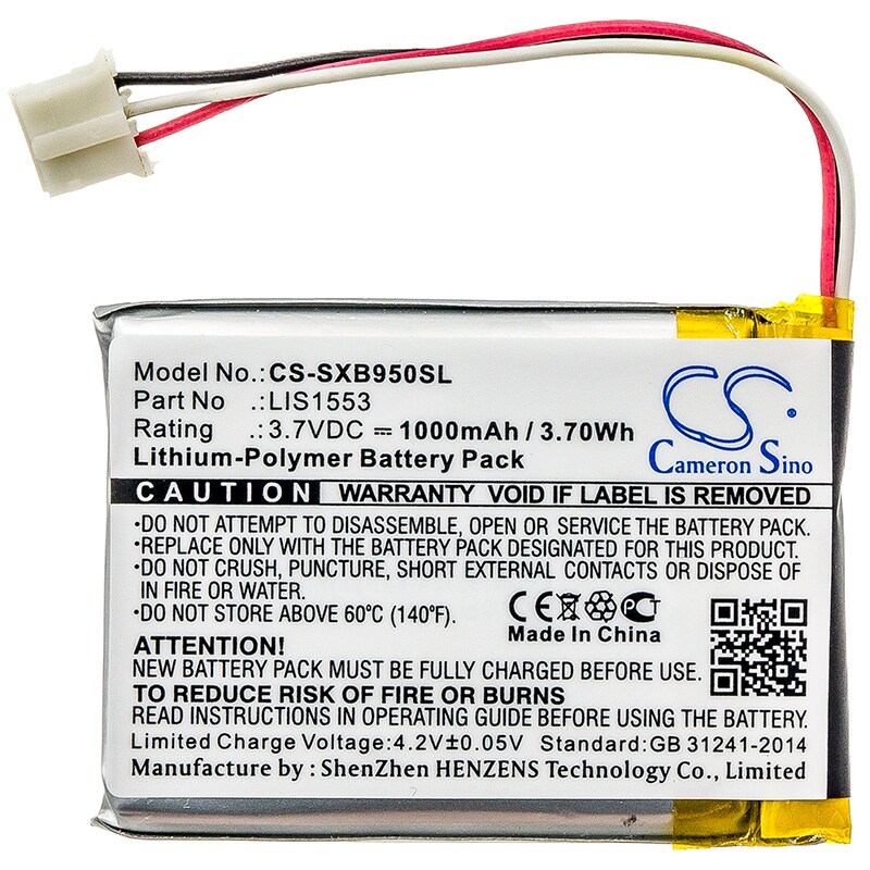 Batteri till Trådlöst headset för Sony MDR-XB950N1, WH-CH700N, SRS-WS1 m.fl.