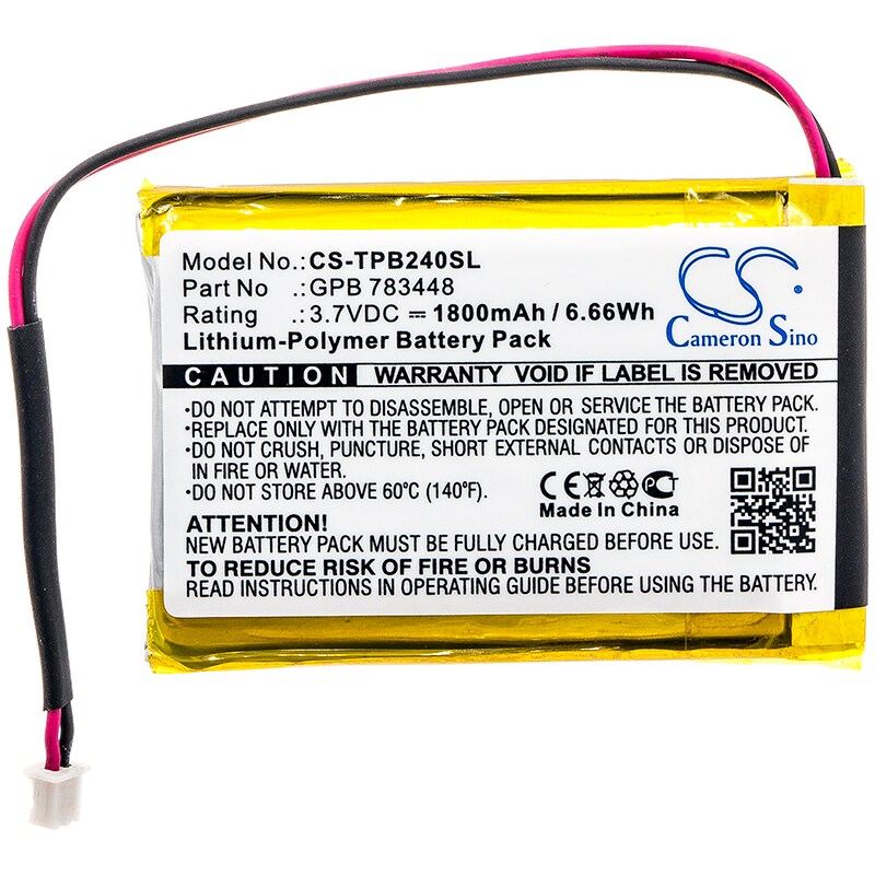 Batteri till Trådlöst headset för Telex Transmitter PB24ND-TX, PB24ND-TX, PB24N