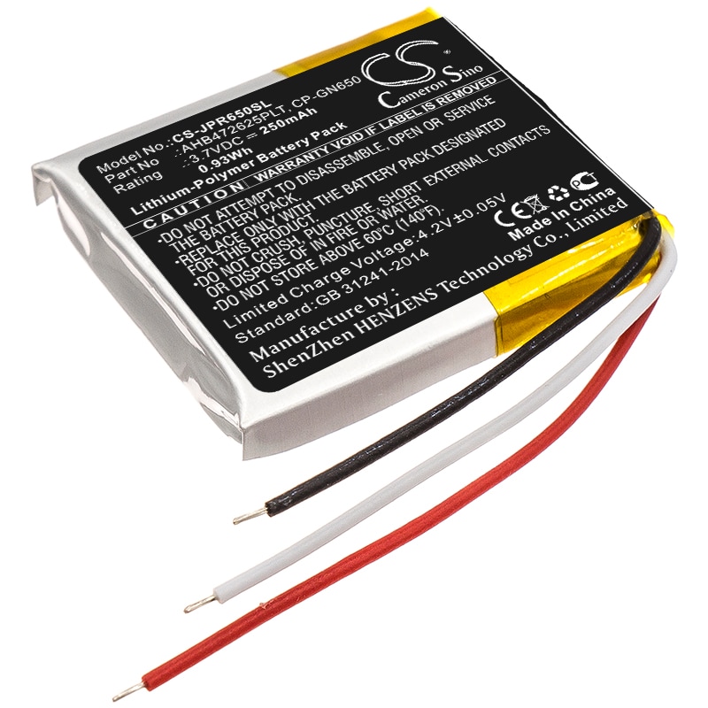 Batteri till Trådlöst headset för Jabra Evolve 65, Evolve 80