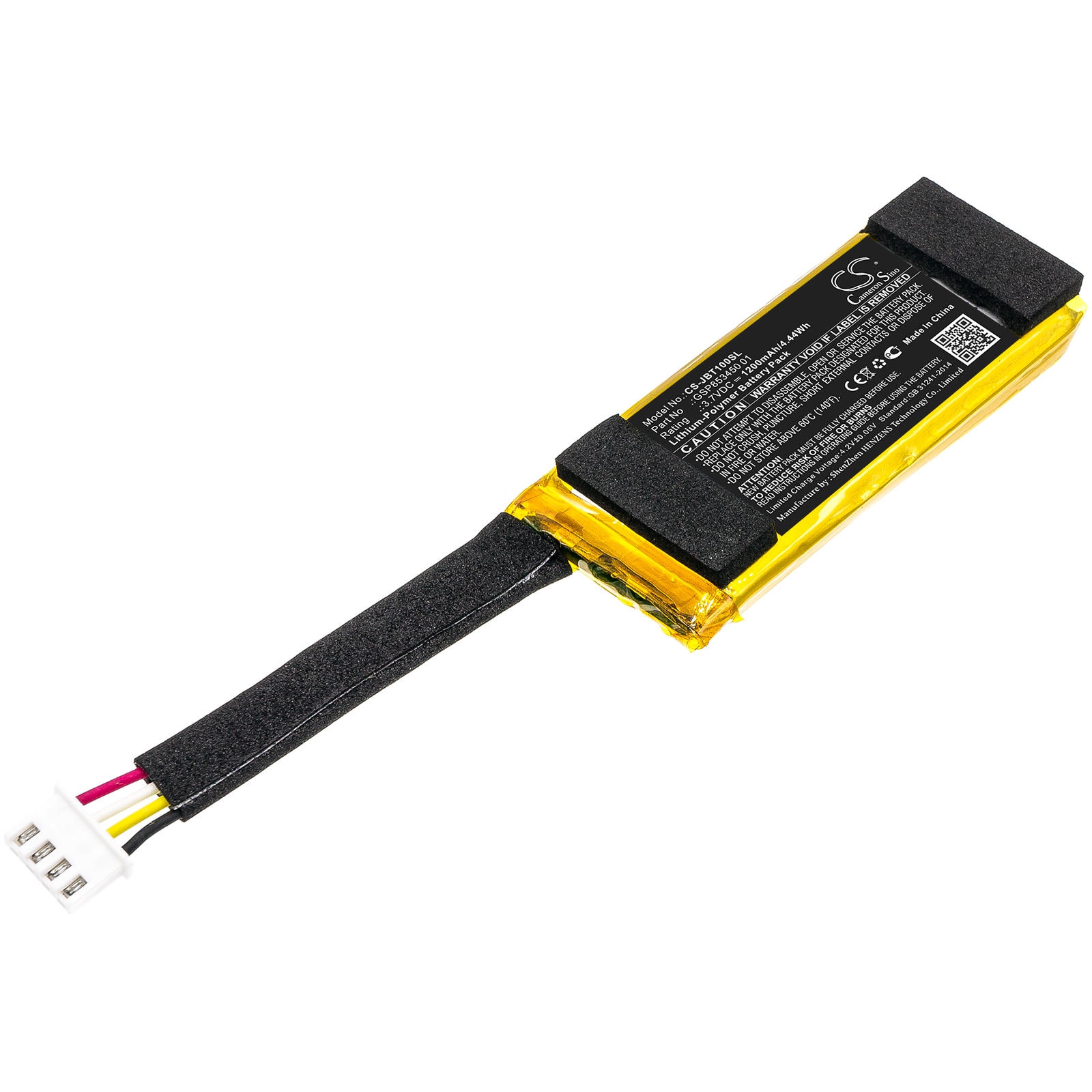 Batteri till Trådlöst headset för JBL Free Truly Charging Case