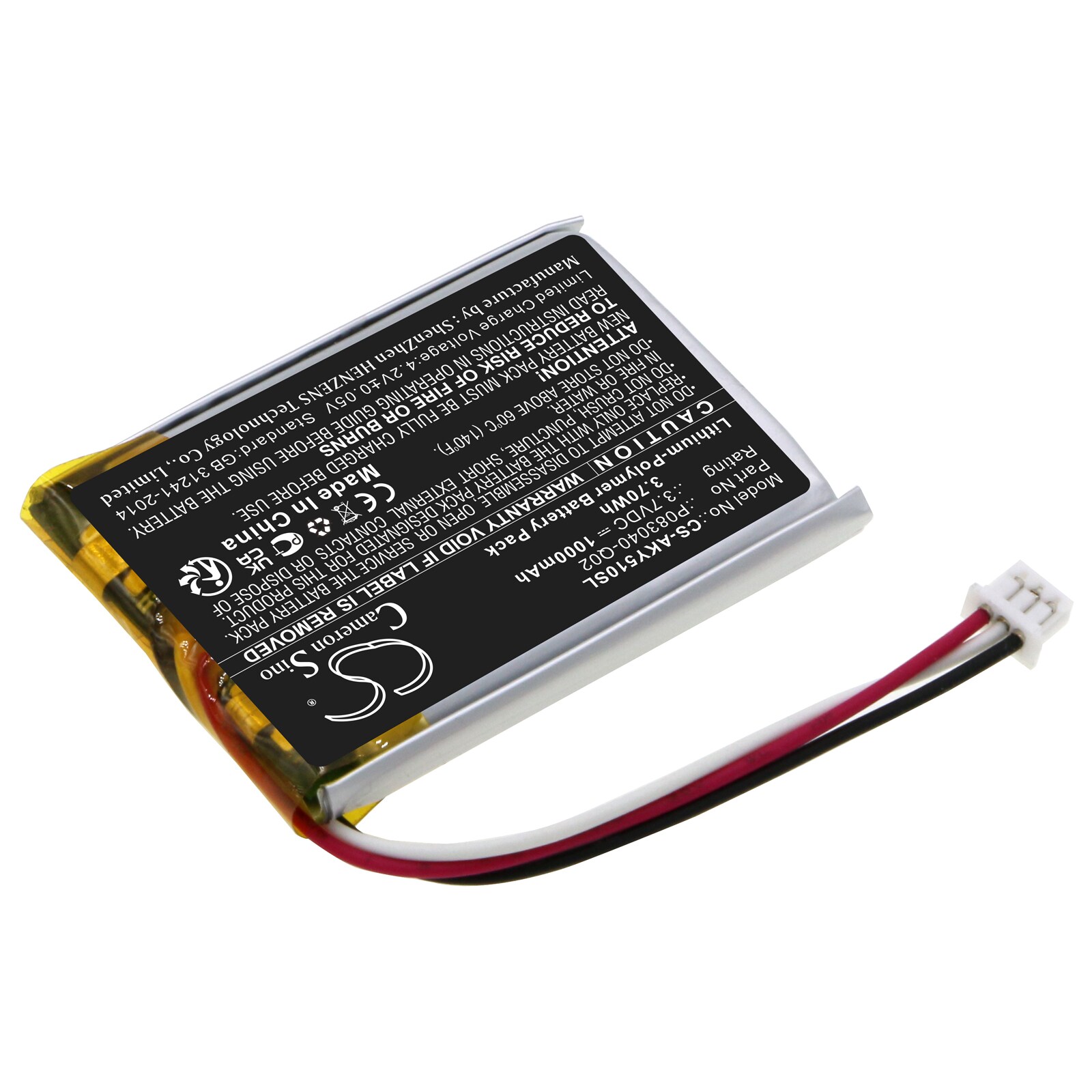 Batteri till Trådlöst headset för AKG Y50BT, C50BT