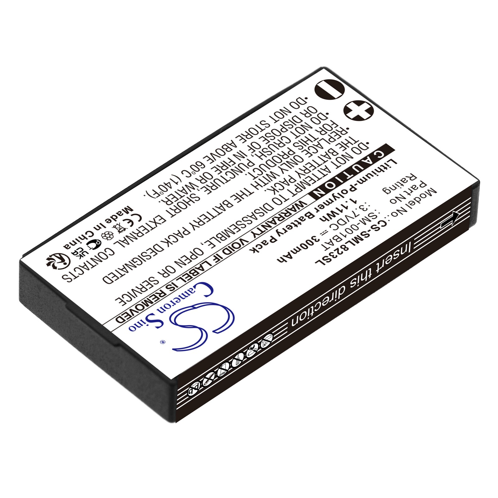 Batteri till Trådlöst headset för SIMOLIO SM-823, SM-823D, SM-8245 m.fl.
