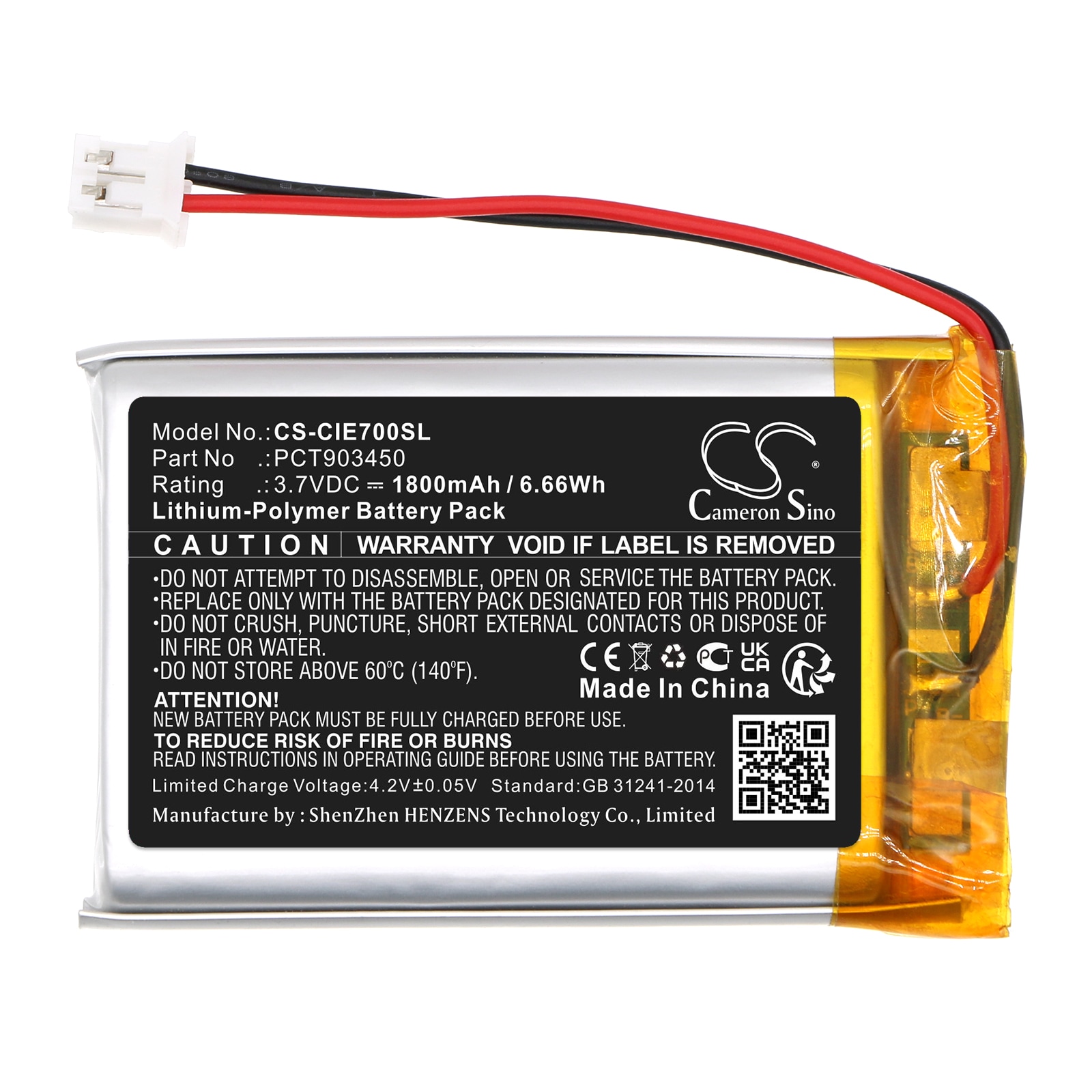 Batteri till Trådlöst headset för Coinsound E7, E7 Pro, OWIN E7