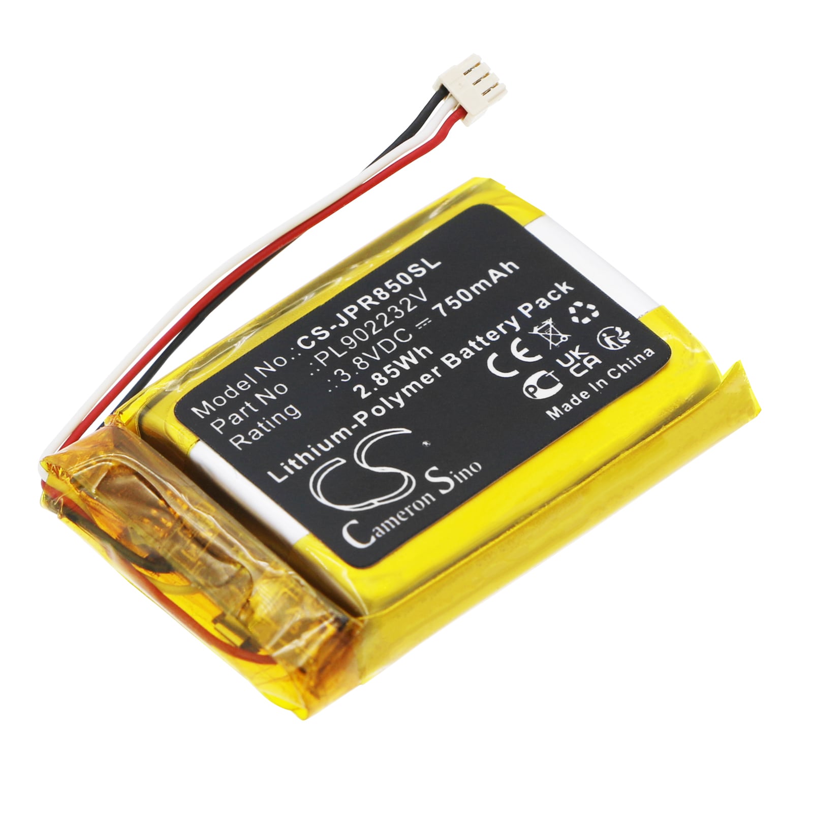 Batteri till Trådlöst headset för Jabra Elite 85t Charging Case