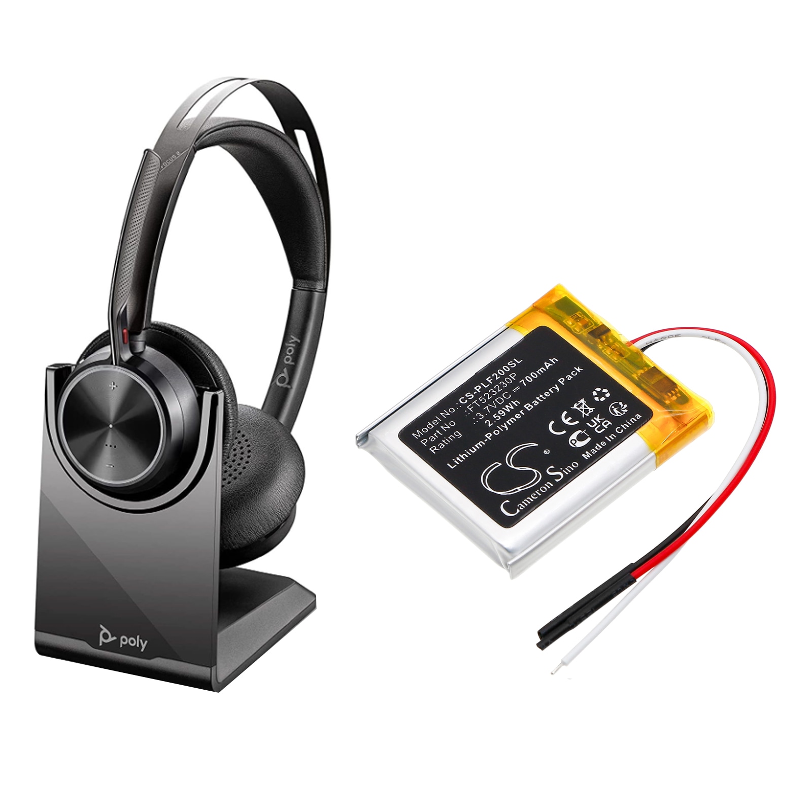 Batteri till Trådlöst headset för Technics EAH-F70N