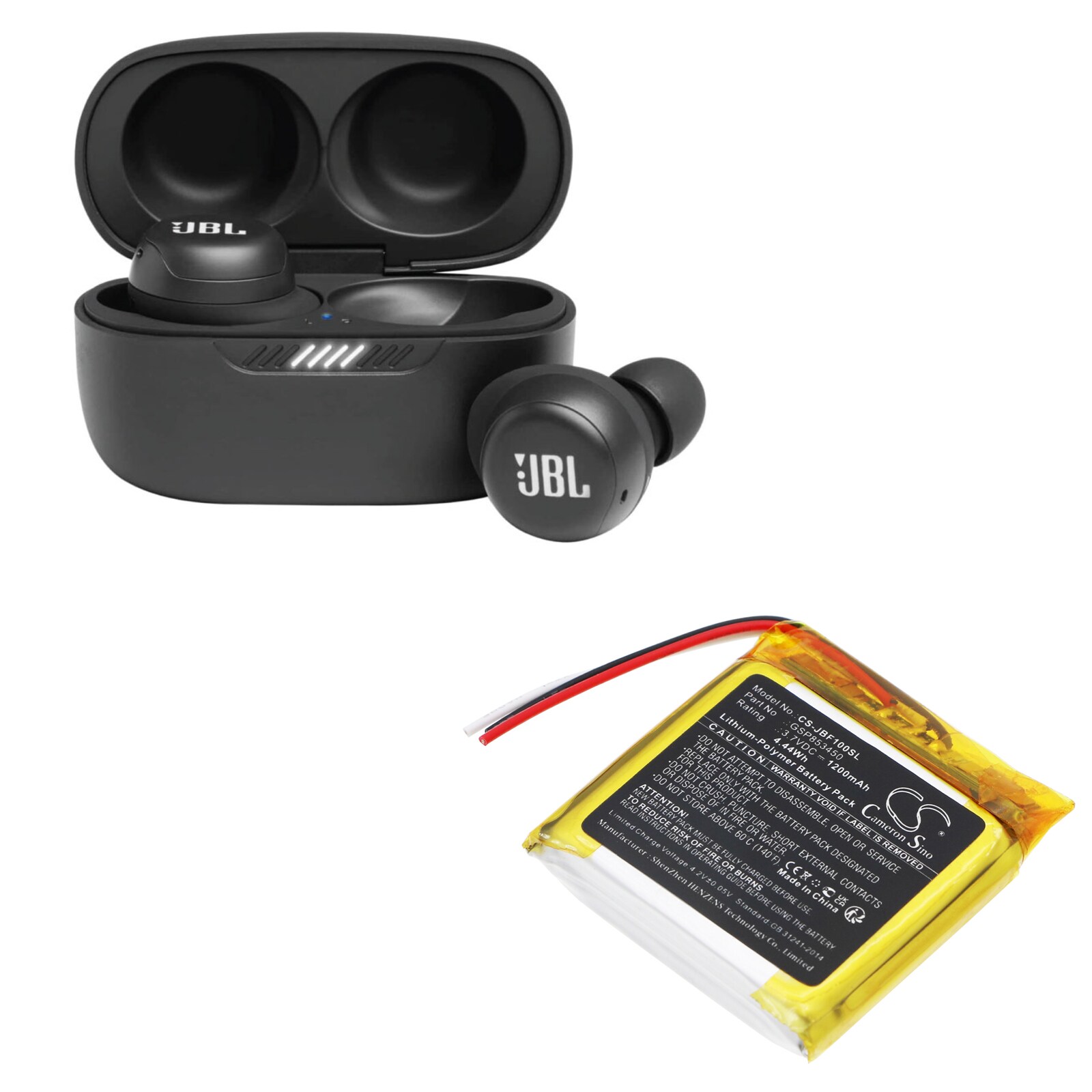 Batteri till Trådlöst headset för JBL Free, Free X Truly Wireless Headphones
