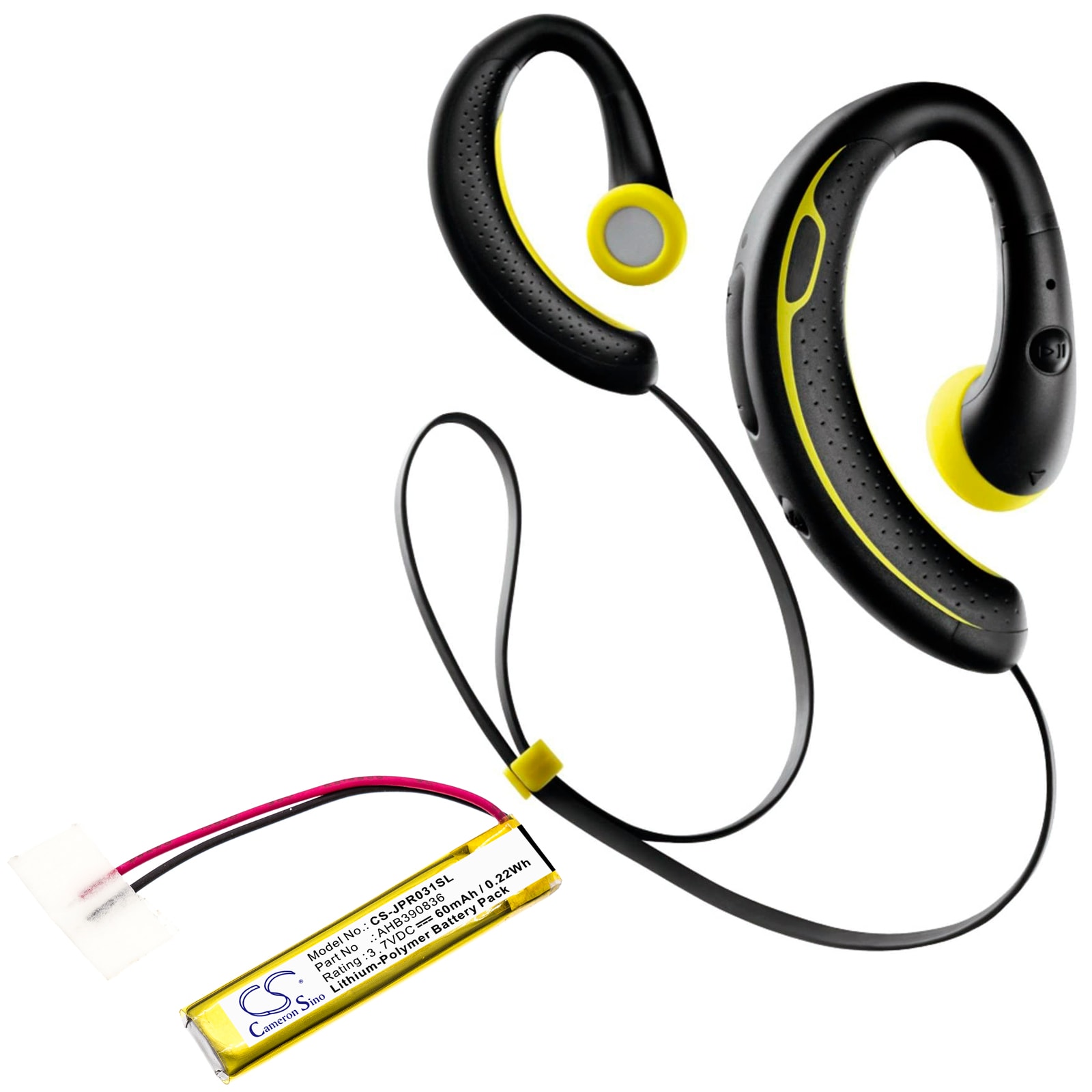 Batteri till Trådlöst headset för Jabra Sport Stereo, Sport Wireless+ m.fl.