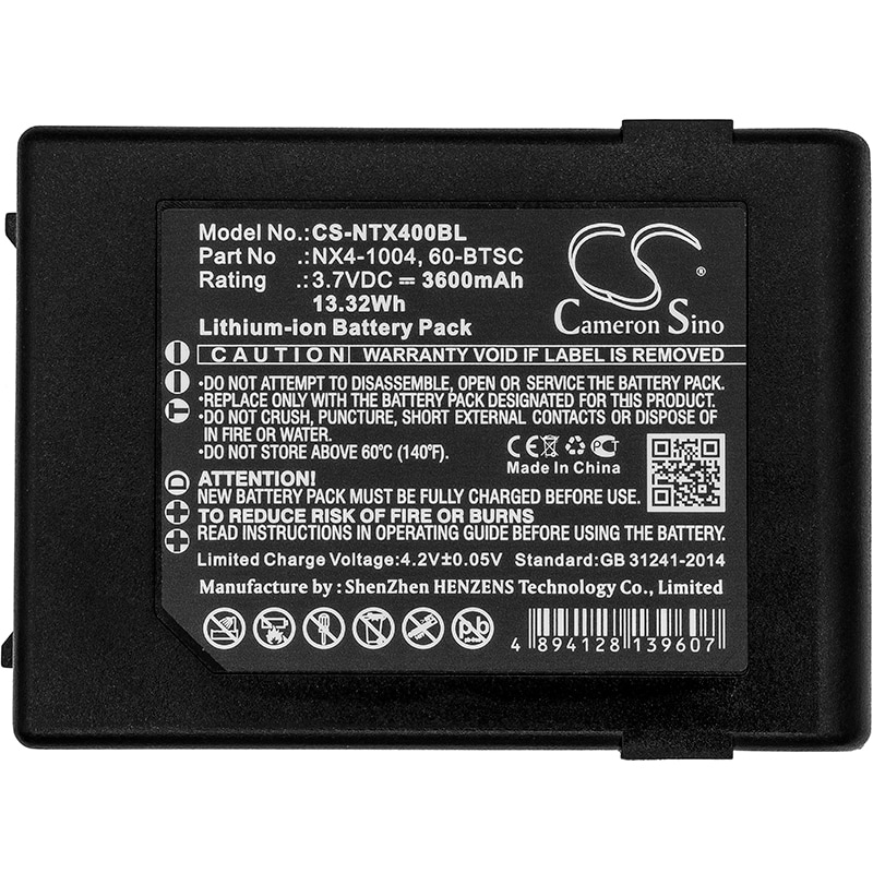 Batteri till Streckkodsläsare för Nautiz X4