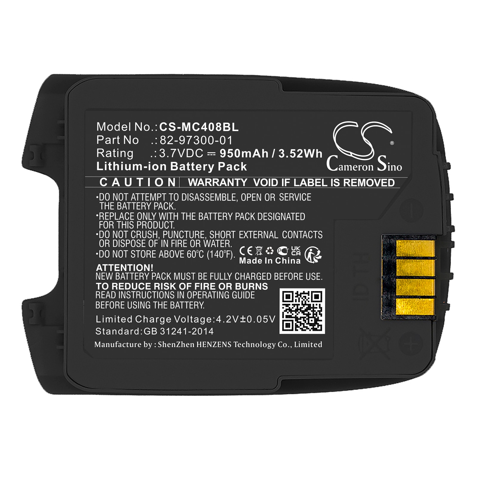 Batteri till Streckkodsläsare för Motorola CS4070, CS4070-SR