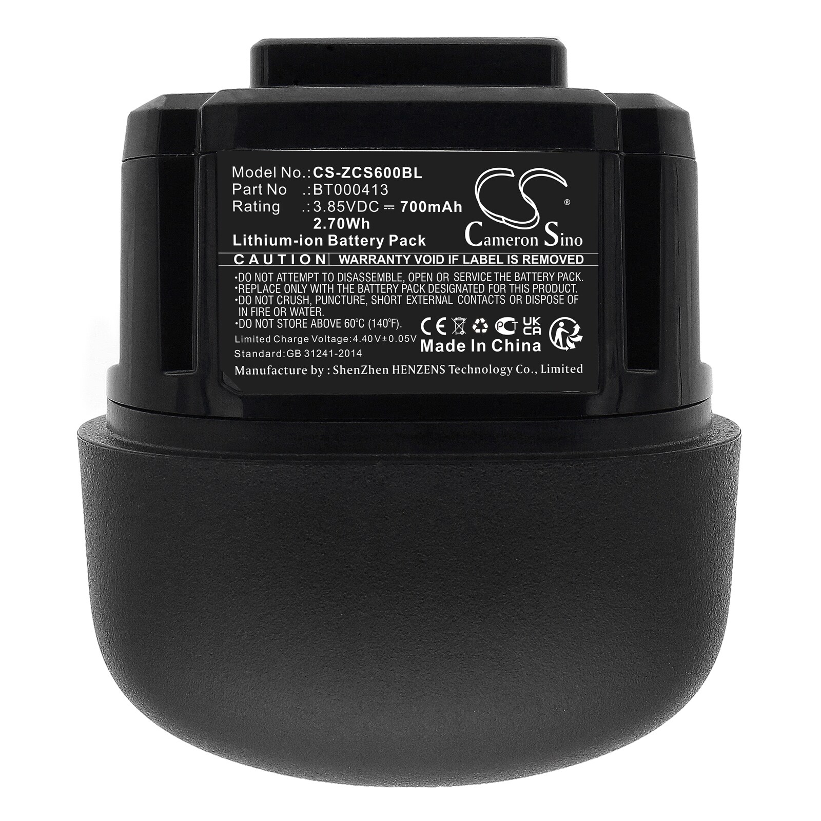Batteri till Streckkodsläsare för Zebra CS60, CS6080, CS6080-SR40004VZWW