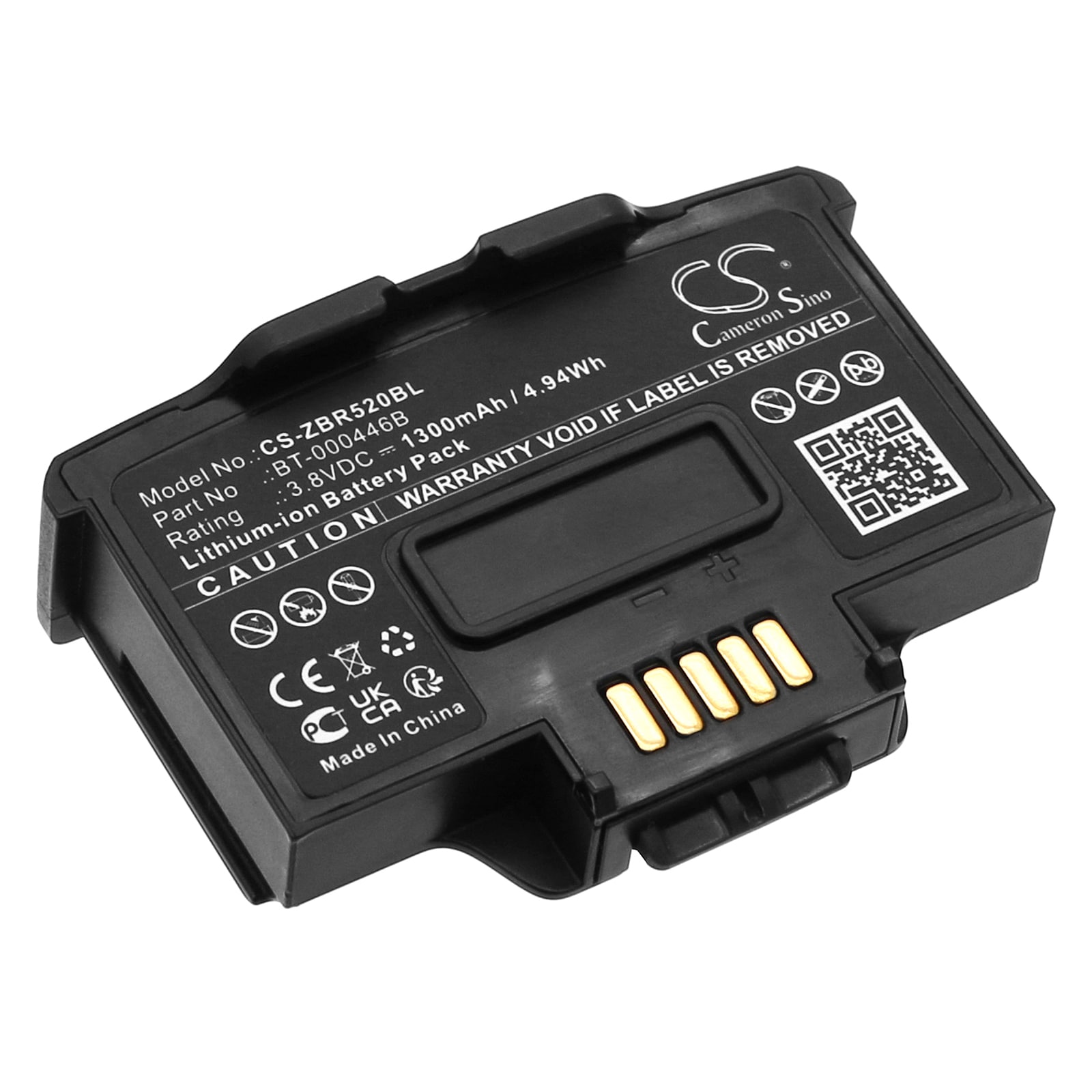 Batteri till Streckkodsläsare för Zebra WS50, WR50, WS5001