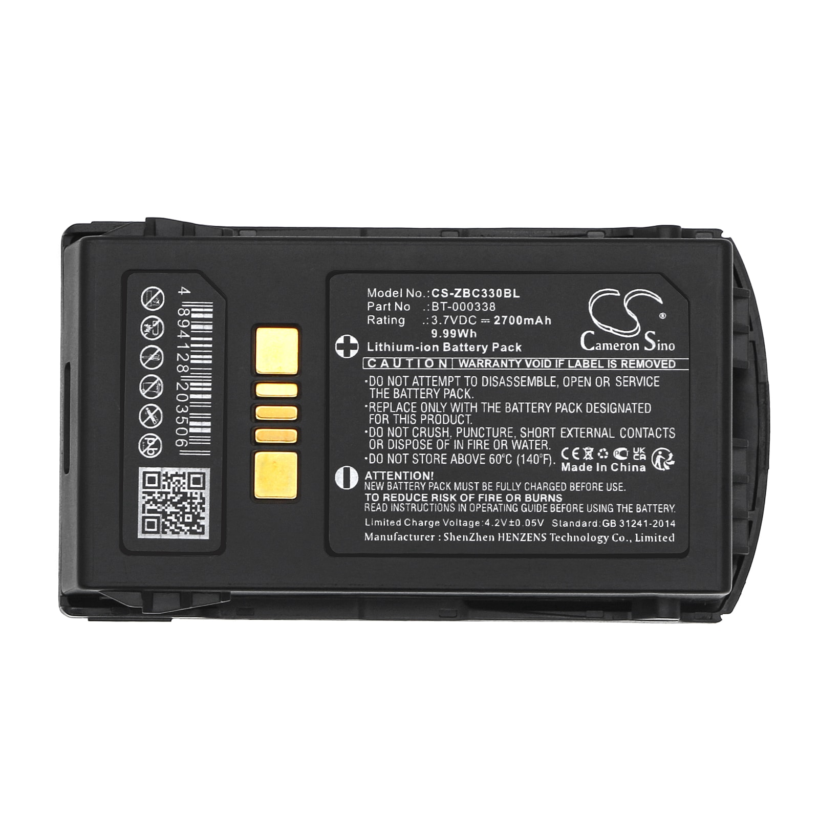 Batteri till Streckkodsläsare för Zebra MC33, MC330, MC3300 m.fl.