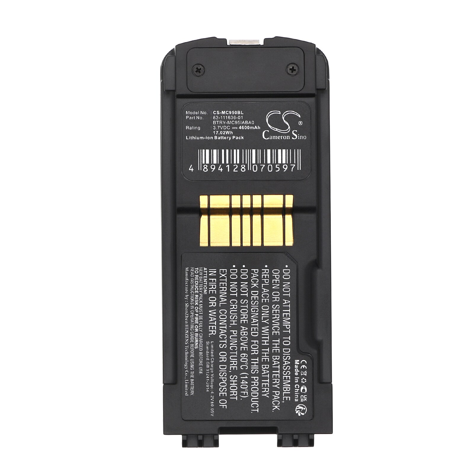 Batteri till Streckkodsläsare för Symbol MC9500, MC9590, MC9596