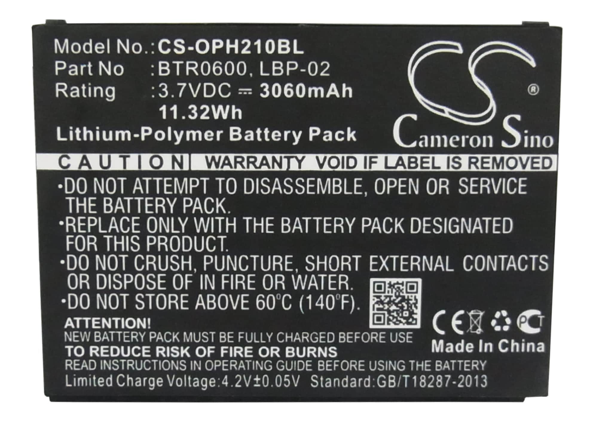 Batteri till Streckkodsläsare för Opticon H21, H22, H21 1D m.fl.