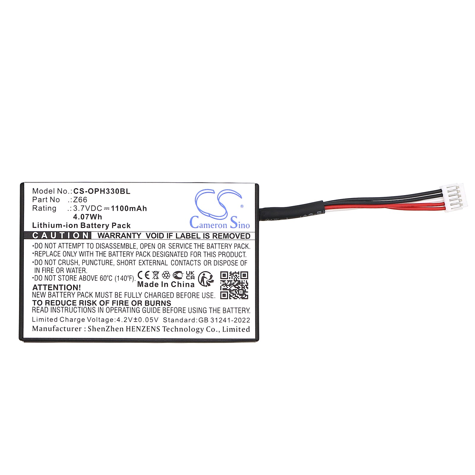 Batteri till Streckkodsläsare för Opticon OPR-3301, OPI-3301, OPI-3301i m.fl.