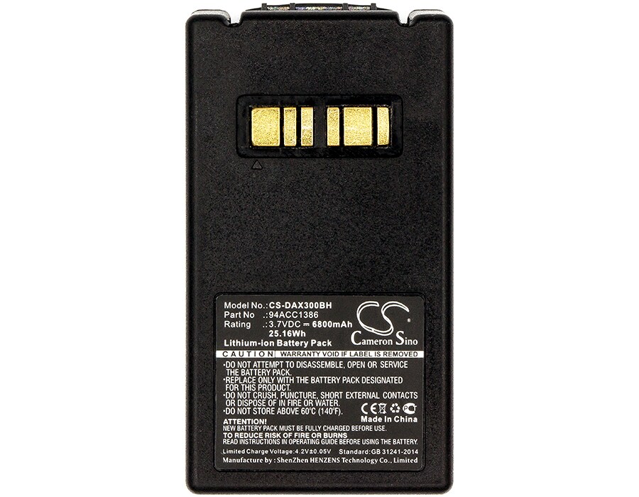 Batteri till Streckkodsläsare för Datalogic Falcon X3, Falcon X4, Falcon X3+ m.fl.