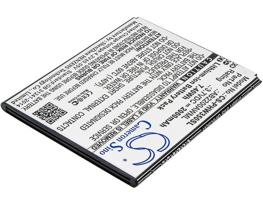 Batteri till SmartPhone, Mobil för Philips Xenium W3500, Xenium W3509, W3500 m.fl.