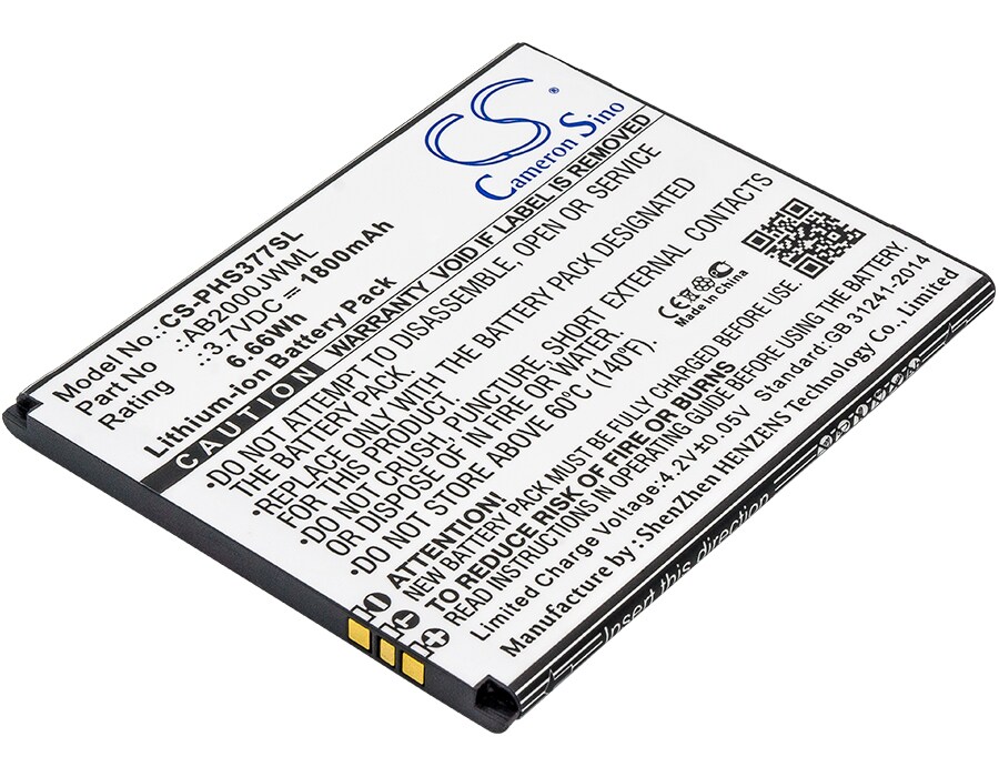 Batteri till SmartPhone, Mobil för Philips Xenium S337, CTS337