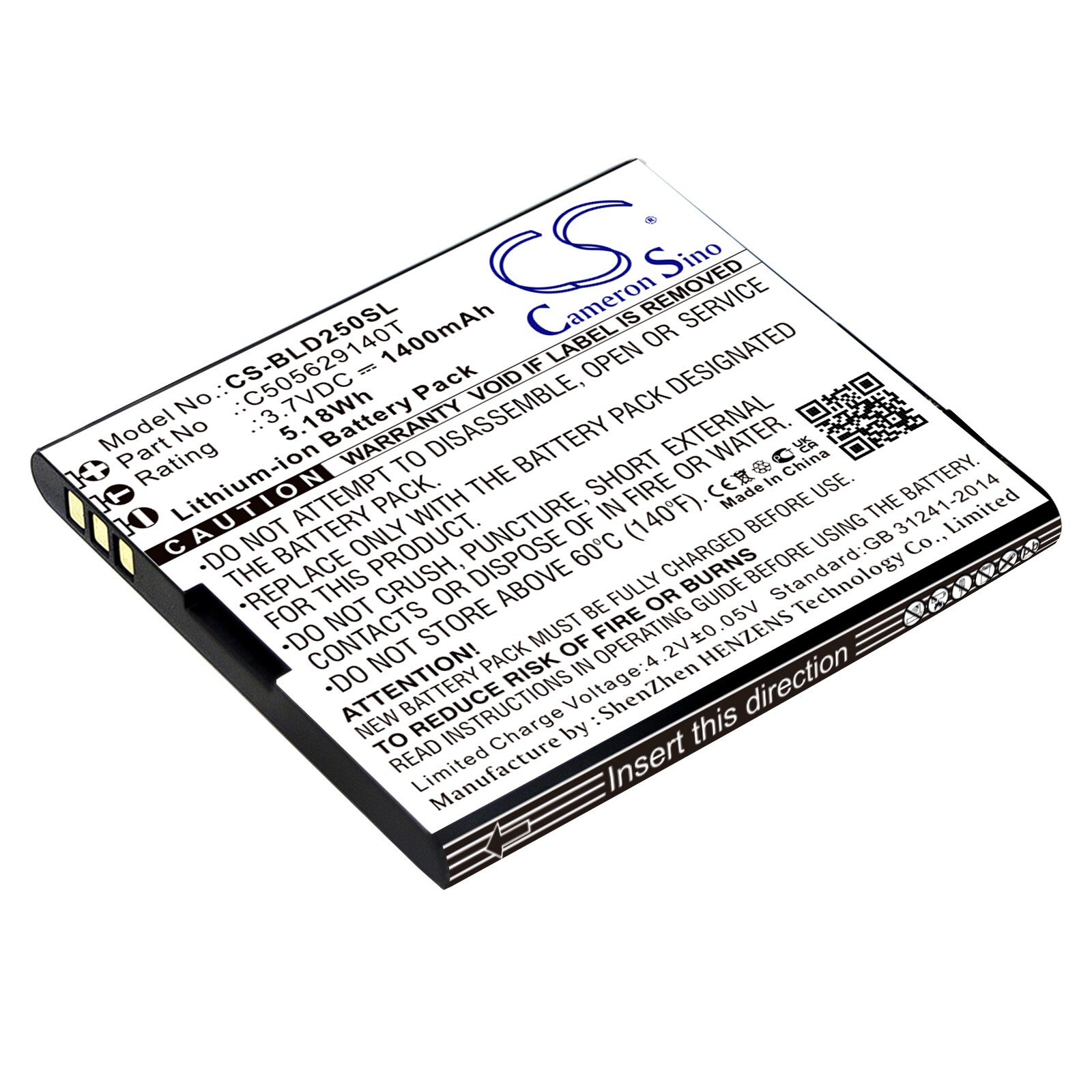 Batteri till SmartPhone, Mobil för BLU Dash L2, D250, Dash L3 m.fl.