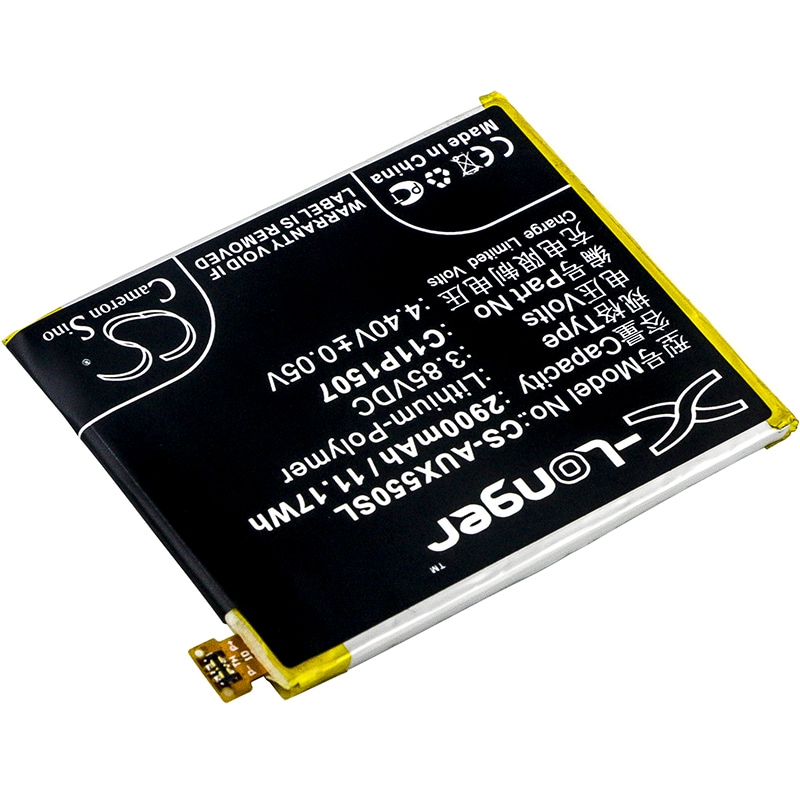 Batteri till SmartPhone, Mobil för Asus ZenFone Zoom, ZenFone Zoom Dual SIM, ZX550 m.fl.