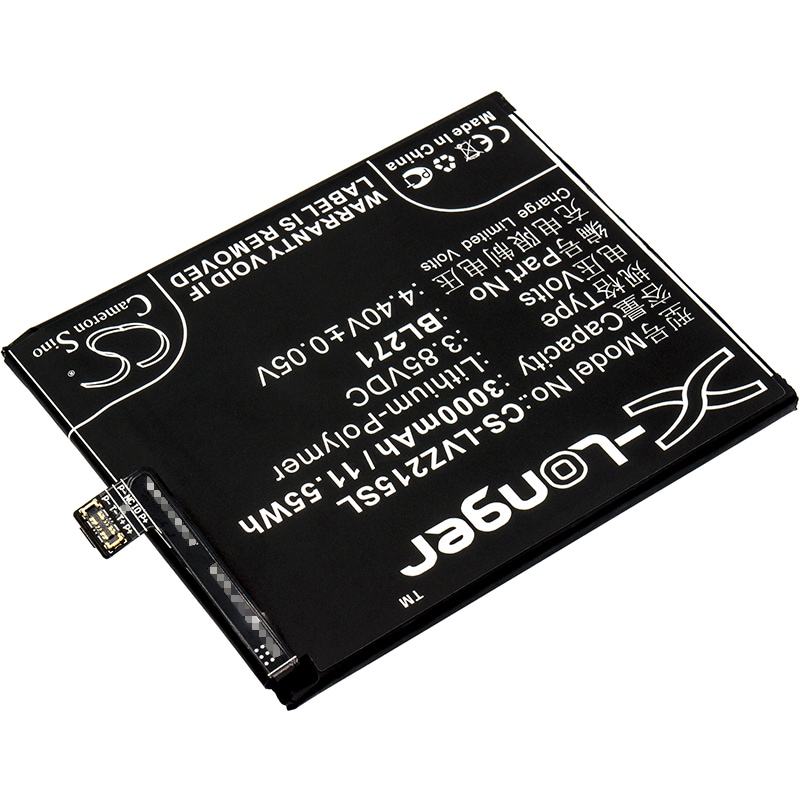 Batteri till SmartPhone, Mobil för Lenovo ZUK Edge, Z2151, ZUK Edge Premium Edition m.fl.