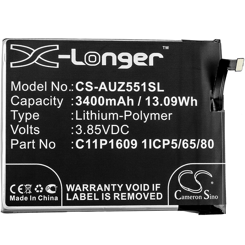 Batteri till SmartPhone, Mobil för Asus Zenfone 3 Max 5.5, ZC553KL m.fl.