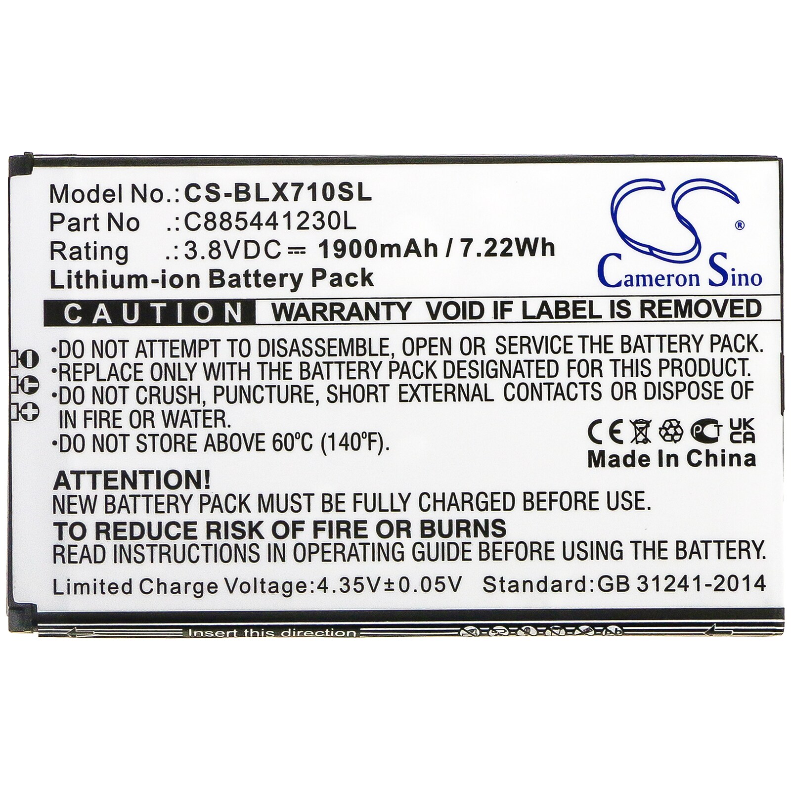 Batteri till SmartPhone, Mobil för BLU Dash XL, D710L, D710U