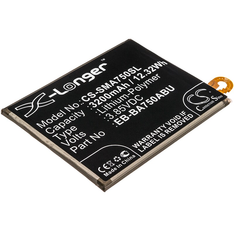 Batteri till SmartPhone, Mobil för Samsung Galaxy A7 2018, SM-A750F/DS, SM-A750FN/DS m.fl.