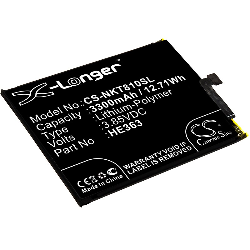 Batteri till SmartPhone, Mobil för Nokia 8.1, TA-1119, TA-1128