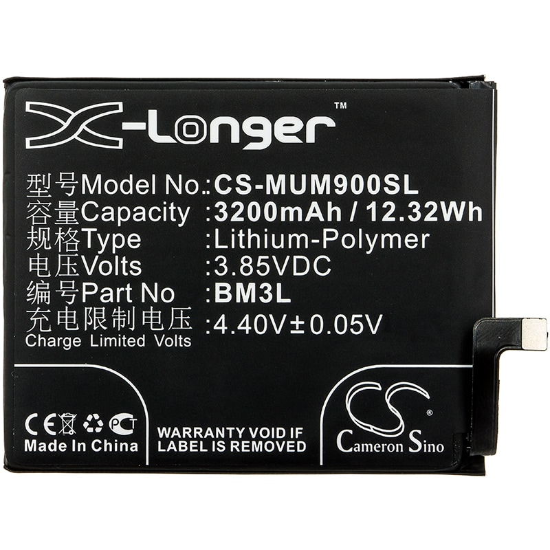 Batteri till SmartPhone, Mobil för Xiaomi Mi 9, M1902F1A, M1902F1T m.fl.