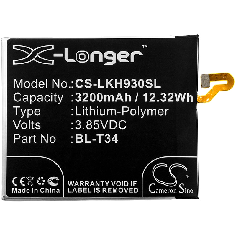 Batteri till SmartPhone, Mobil för LG V30, V30S, H930 m.fl.